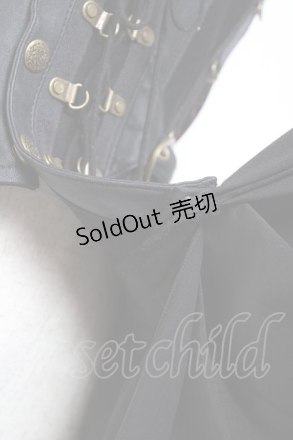 画像7: Ozz oneste / 2WAYアシンメトリーコルセット  黒 Y-26-01-05-069-OO-SK-SZ-ZY (7)