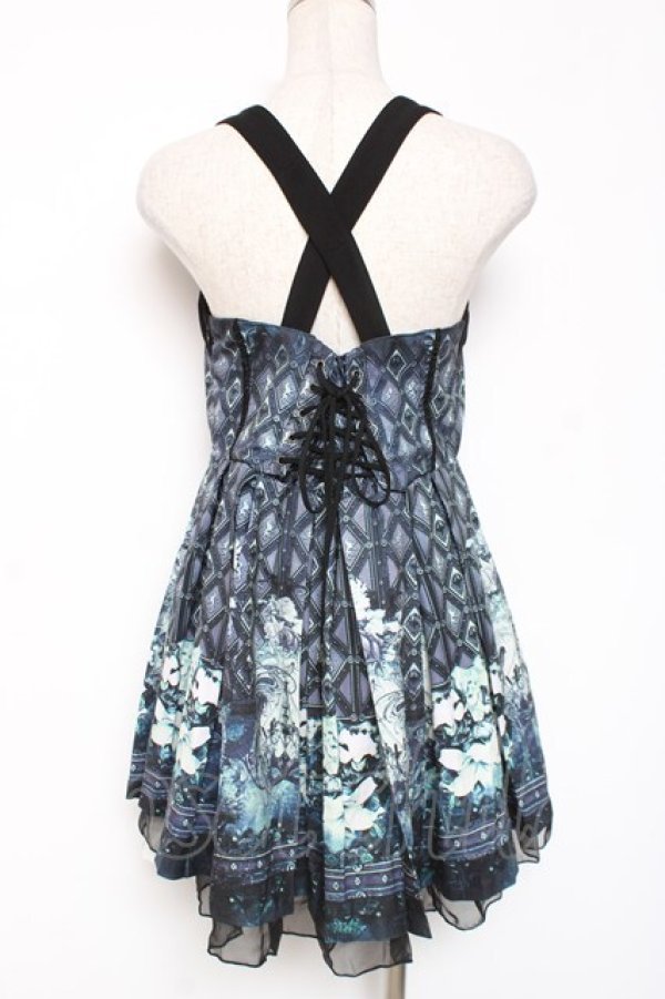 画像3: Ozz oneste / マスカレード柄ジャンスカ  グレー Y-26-01-05-070-OO-OP-SZ-ZY (3)