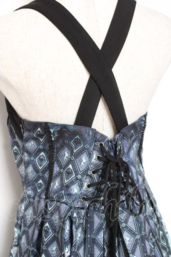 画像4: Ozz oneste / マスカレード柄ジャンスカ  グレー Y-26-01-05-070-OO-OP-SZ-ZY (4)