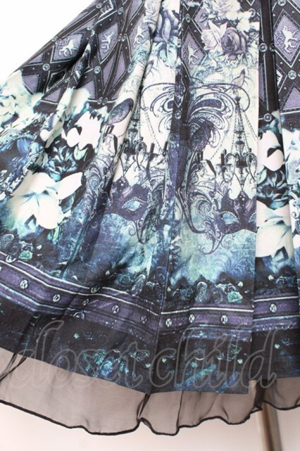 画像7: Ozz oneste / マスカレード柄ジャンスカ  グレー Y-26-01-05-070-OO-OP-SZ-ZY (7)