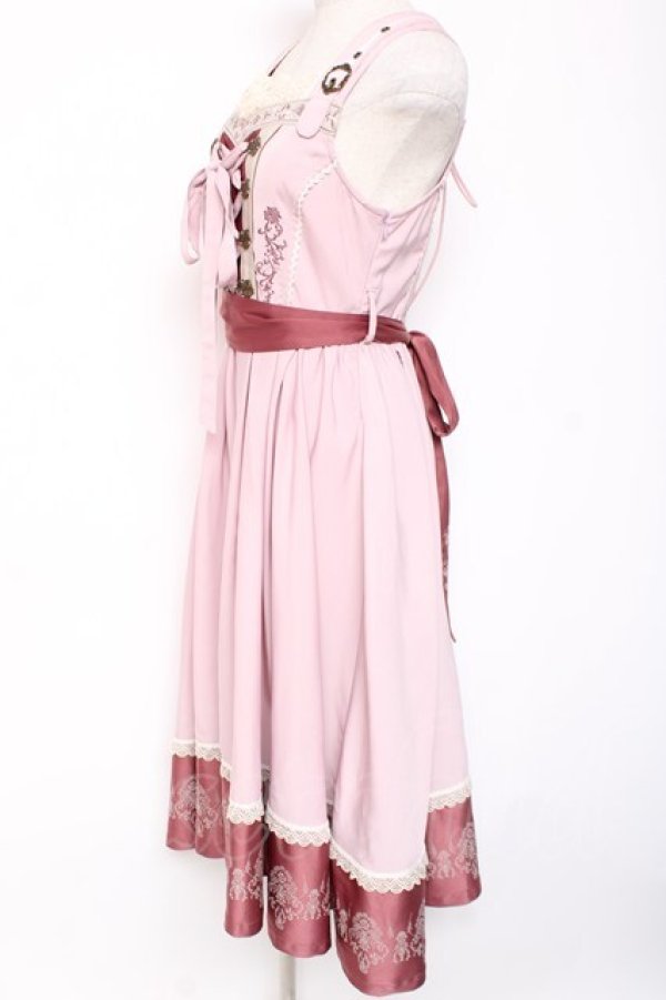 画像2: Ozz oneste / Fairy tale Roseジャンパースカート  ピンク Y-26-01-05-071-OO-OP-SZ-ZY (2)