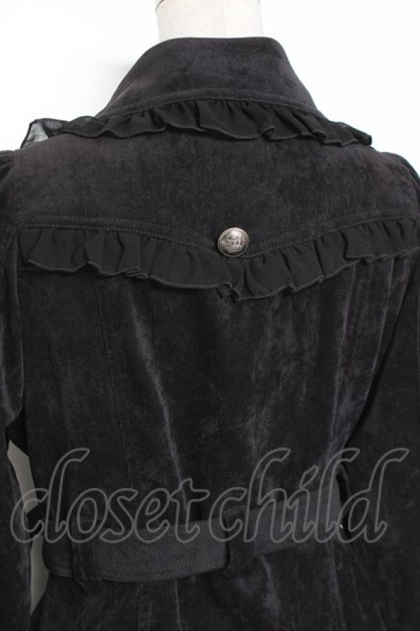 画像4: ALGONQUINS / コーディロイWボタンロングジャケット 1 黒 Y-26-01-05-075-AL-JA-SZ-ZY (4)