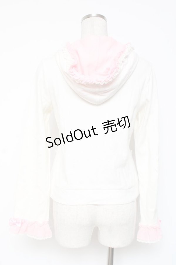 画像3: Angelic Pretty / プリンセスデコレーションパーカー  白 Y-26-01-05-080-AP-TO-SZ-ZY (3)