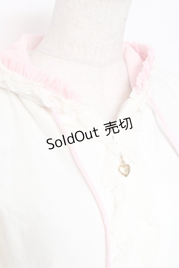 画像5: Angelic Pretty / プリンセスデコレーションパーカー  白 Y-26-01-05-080-AP-TO-SZ-ZY (5)