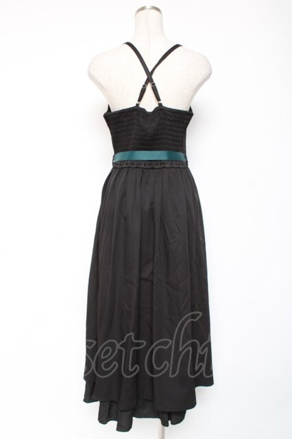 画像3: axes femme / チャイナ風刺繍キャミワンピース F 黒 Y-26-01-05-084-AX-OP-SZ-ZY (3)