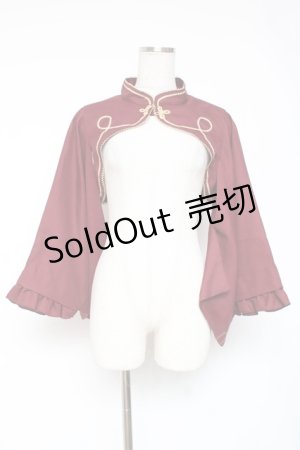 画像: metamorphose / 無地着物袖ボレロ  エンジ Y-26-01-05-099-ME-TO-SZ-ZY