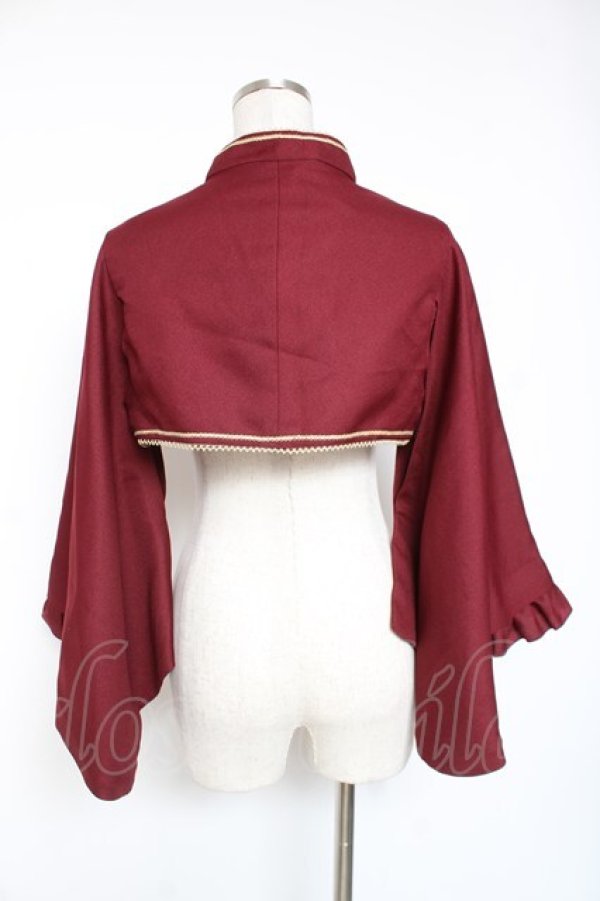 画像3: metamorphose / 無地着物袖ボレロ  エンジ Y-26-01-05-099-ME-TO-SZ-ZY (3)