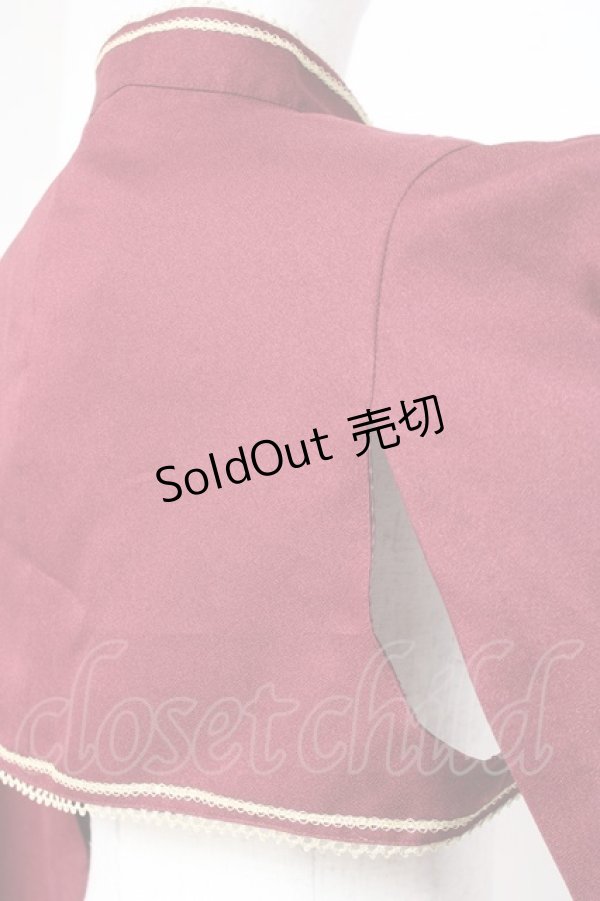 画像6: metamorphose / 無地着物袖ボレロ  エンジ Y-26-01-05-099-ME-TO-SZ-ZY (6)