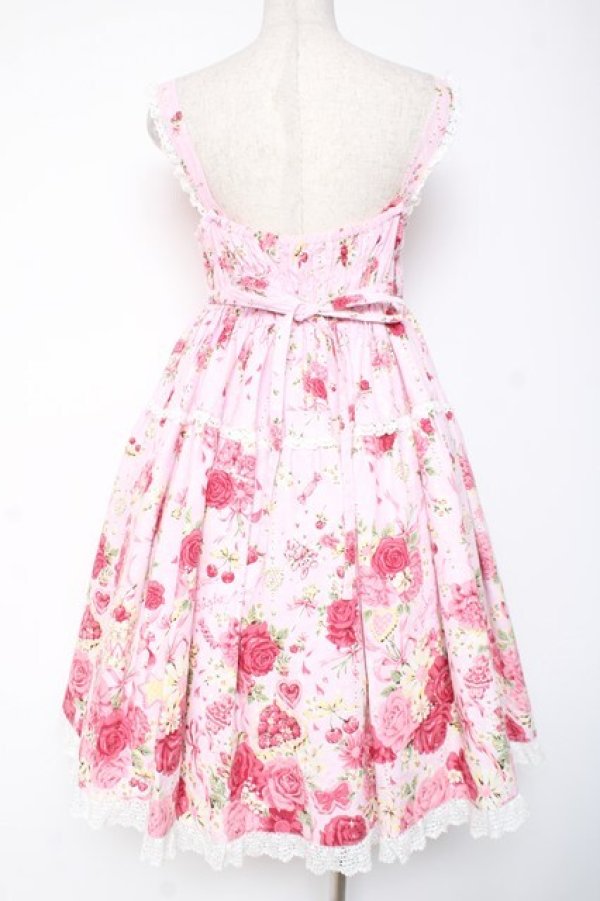 画像3: BABY, THE STARS SHINE BRIGHT / スローモーションブーケ〜あの日の私の想い〜柄ジャンパースカート  ピンク Y-26-01-05-101-BA-OP-SZ-ZY (3)