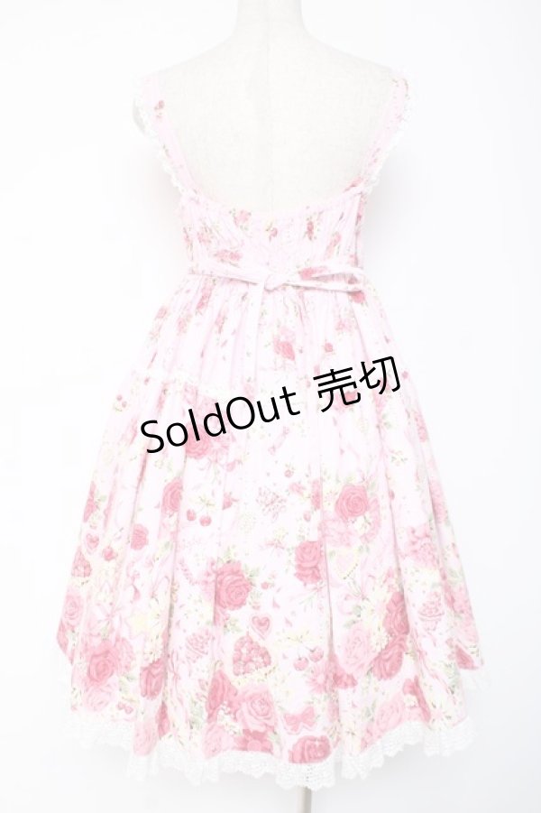 画像3: BABY, THE STARS SHINE BRIGHT / スローモーションブーケ〜あの日の私の想い〜柄ジャンパースカート  ピンク Y-26-01-05-101-BA-OP-SZ-ZY (3)