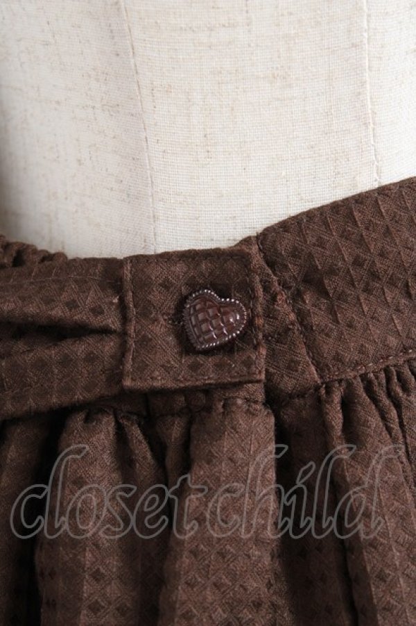 画像7: BABY, THE STARS SHINE BRIGHT / Waffle Cottonポケットスカート  ブラウン Y-26-01-05-103-BA-SK-SZ-ZY (7)
