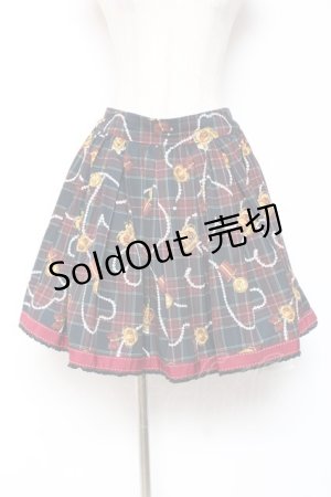 画像: Ank Rouge / 王冠×パールチェーンptスカート M 紺 Y-26-01-05-104-CA-SK-SZ-ZY