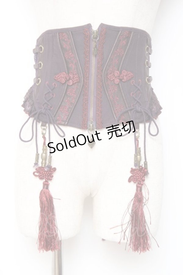 画像1: Ozz oneste / チャイナタッセルコルセット  紫 Y-26-01-05-108-OO-TO-SZ-ZY (1)