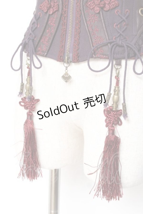 画像5: Ozz oneste / チャイナタッセルコルセット  紫 Y-26-01-05-108-OO-TO-SZ-ZY (5)