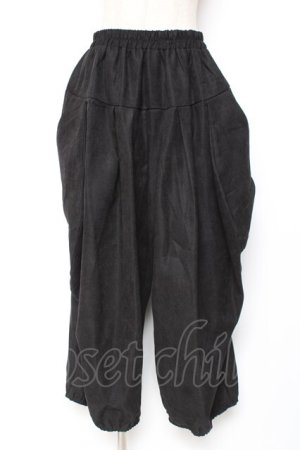 画像: axes femme / タック変形パンツ  黒 Y-26-01-05-111-AX-PA-SZ-ZY