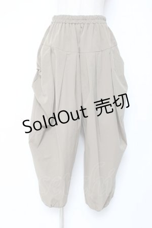 画像: axes femme / タック変形パンツ  カーキ Y-26-01-05-112-AX-PA-SZ-ZS