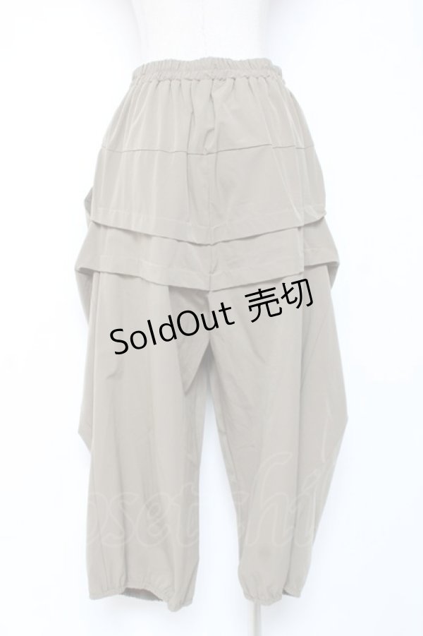 画像2: axes femme / タック変形パンツ  カーキ Y-26-01-05-112-AX-PA-SZ-ZS (2)