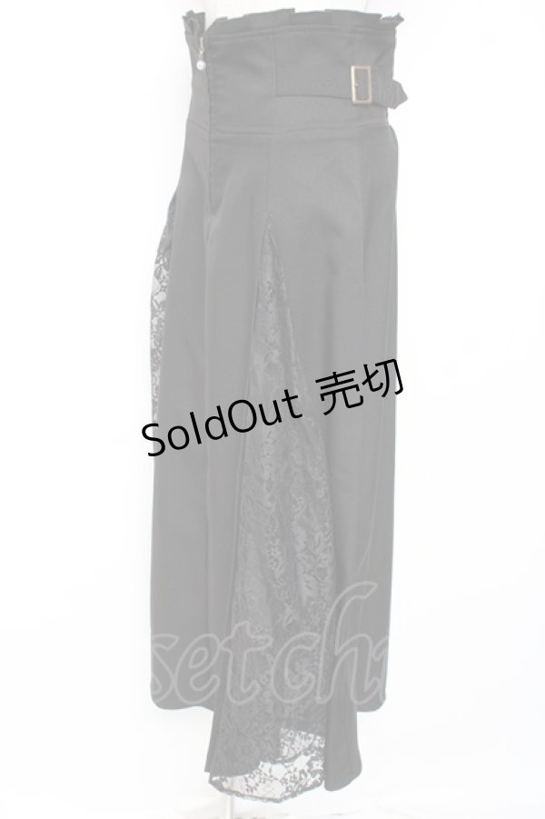 画像2: axes femme / ハイウエストロングスカート M 黒 Y-26-01-05-117-AX-SK-SZ-ZY (2)