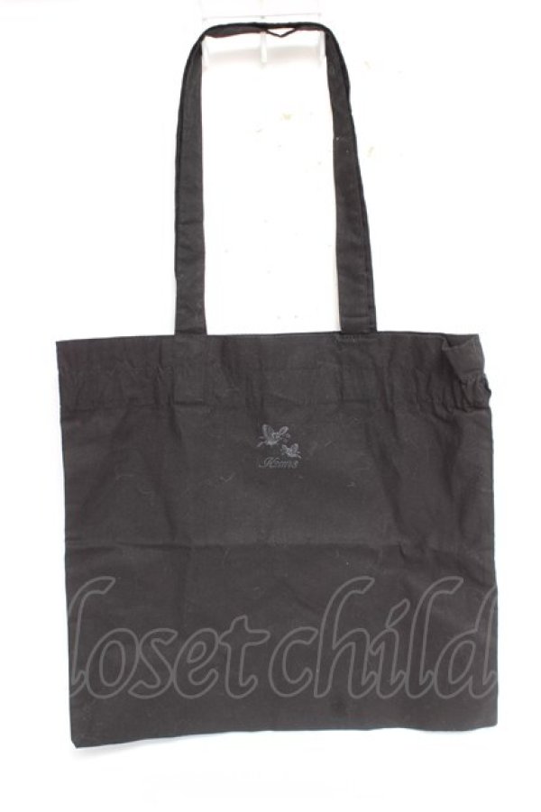 画像1: K211148 / ロゴptトートバッグ  黒 Y-26-01-05-034-LO-BG-SZ-ZY (1)