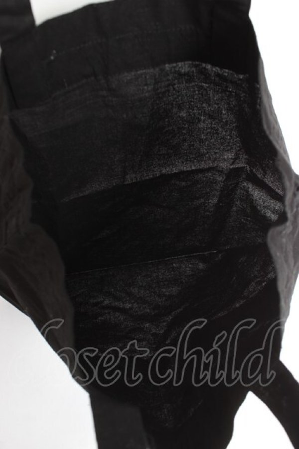 画像4: K211148 / ロゴptトートバッグ  黒 Y-26-01-05-034-LO-BG-SZ-ZY (4)