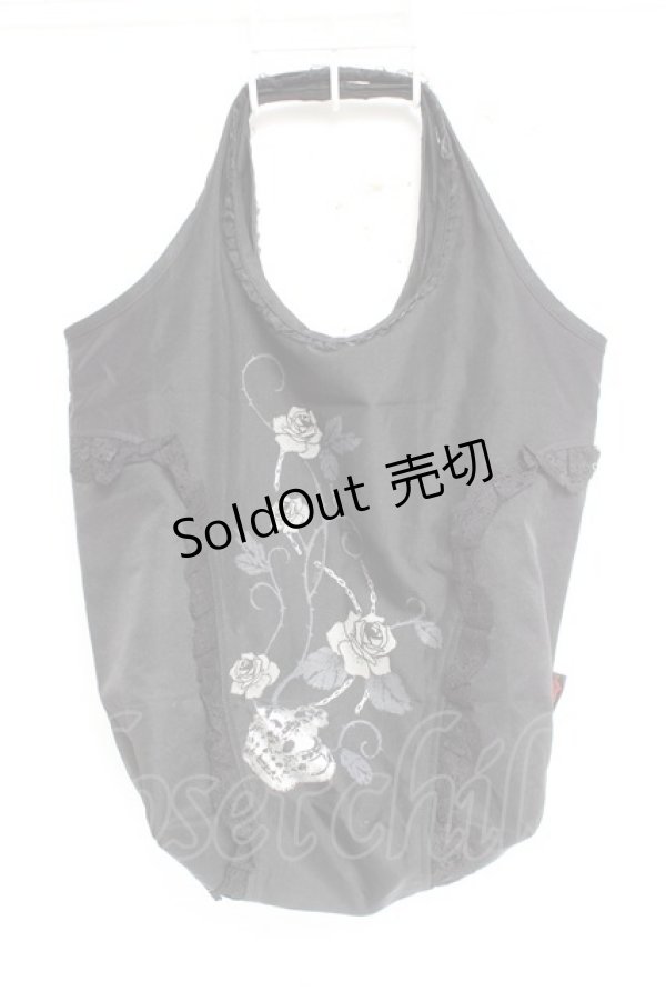 画像1: Ozz oneste / プリントトートバッグ  黒 Y-26-01-05-035-OO-BG-SZ-ZY (1)