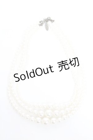 画像: Ozz Croce / 三連パールチョーカー  オフ Y-26-01-05-004-OO-AC-SZ-ZY