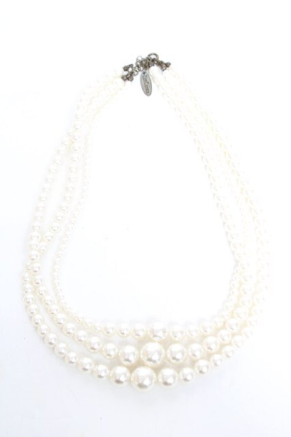 画像1: Ozz Croce / 三連パールチョーカー  オフ Y-26-01-05-004-OO-AC-SZ-ZY (1)