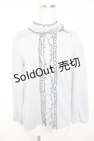 画像: axes femme / ブラウス風プルオーバー M グレー Y-26-01-07-041-AX-TO-SZ-ZI