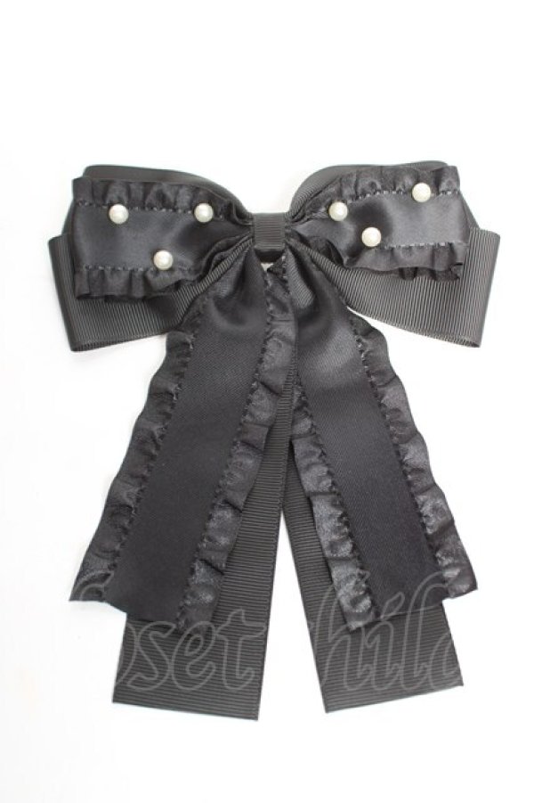 画像1: m petit by misako / パールリボンクリップ   Y-26-01-07-007-LO-AC-SZ-ZY (1)