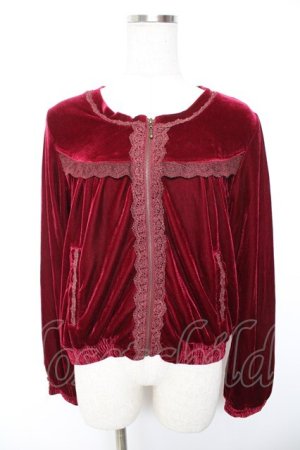 画像: axes femme / ベロアブルゾン M ワイン Y-26-01-07-055-AX-TO-SZ-ZI