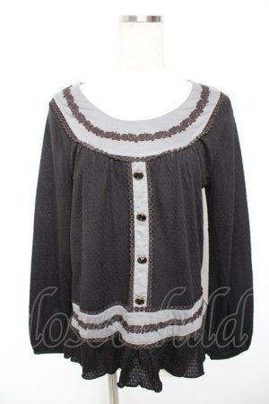 画像: axes femme / ローウエストAラインプルオーバー M クロ Y-26-01-07-057-AX-TO-SZ-ZI