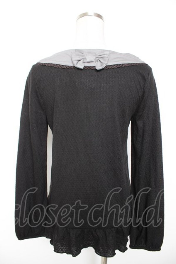 画像2: axes femme / ローウエストAラインプルオーバー M クロ Y-26-01-07-057-AX-TO-SZ-ZY (2)