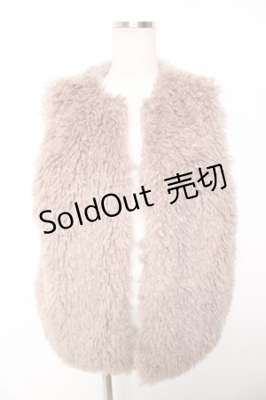 画像: axes femme / カーリーファーベスト F モカ Y-26-01-07-062-AX-TO-SZ-ZY