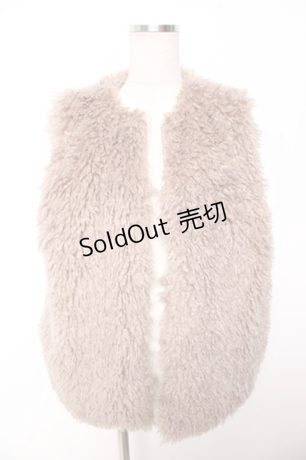 画像1: axes femme / カーリーファーベスト F モカ Y-26-01-07-062-AX-TO-SZ-ZY (1)