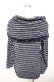 画像2: axes femme / ボーダー柄オフタートルニット M 紺 Y-26-01-07-063-AX-TO-SZ-ZY (2)