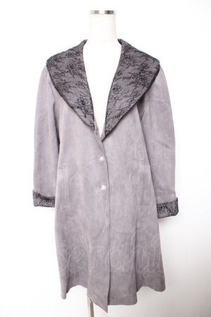 画像: axes femme / レーススエードコーデイガン  チャコール Y-26-01-07-067-AX-TO-SZ-ZY