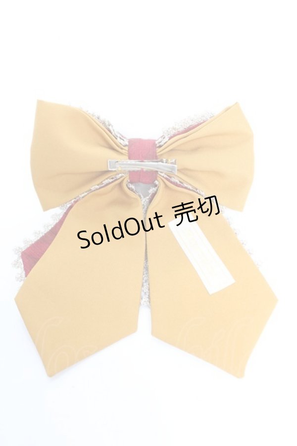 画像2: metamorphose / 風花のゆきうさぎリボンクリップ  アカ Y-26-01-07-008-ME-AC-SZ-ZY (2)