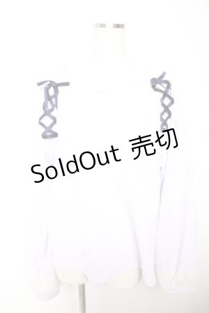 画像: axes femme / レースアッププルオーバー M ラベンダー Y-26-01-07-068-AX-TO-SZ-ZY