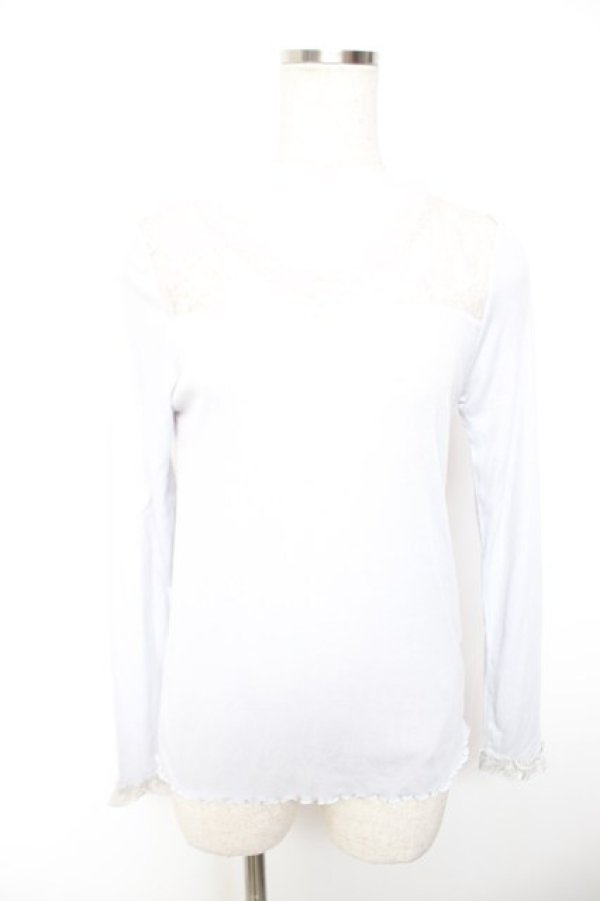 画像1: axes femme / ヨークレースリブインナー M グレー Y-26-01-07-069-AX-TO-SZ-ZY (1)