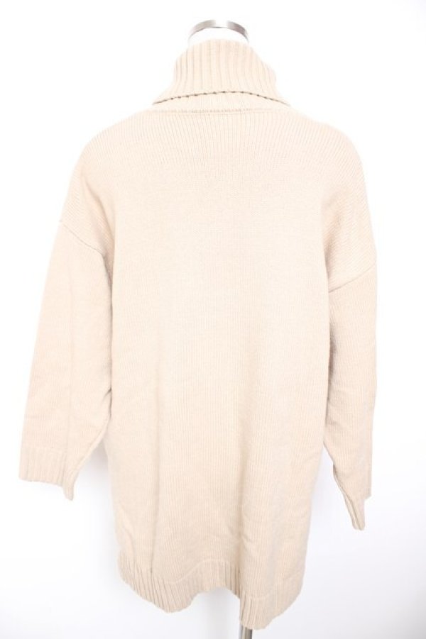 画像2: axes femme / ハーフジップデザインニット F ベージュ Y-26-01-07-070-AX-TO-SZ-ZY (2)