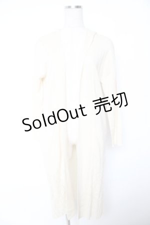 画像: axes femme / ロングカーディガン M 生成り Y-26-01-07-084-AX-TO-SZ-ZI