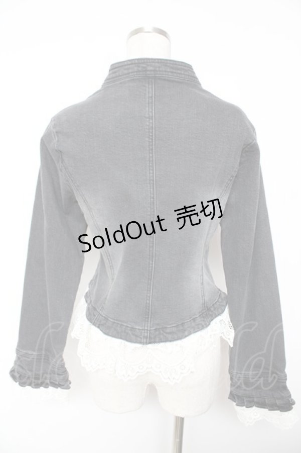 画像2: axes femme NOSTALGIE / デニムナポレオンジャケット M 黒 Y-26-01-07-088-AX-JA-SZ-ZY (2)