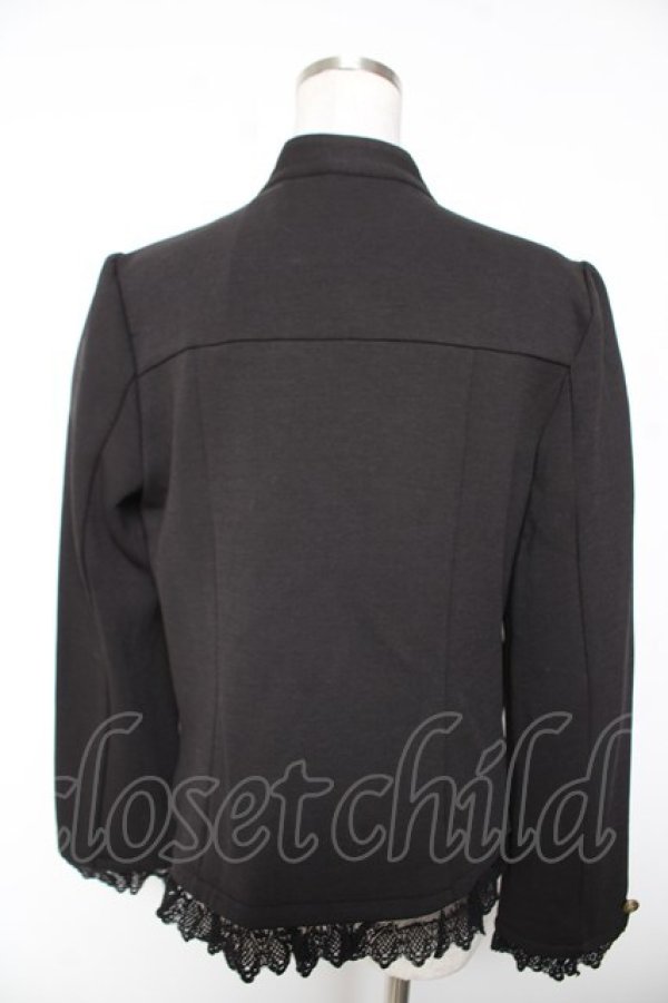 画像2: axes femme / ナポレオン風ストレッチジャケット F 黒 Y-26-01-07-090-AX-JA-SZ-ZY (2)