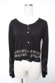 画像1: axes femme / メロディー刺繍カーディガン  黒 Y-26-01-07-091-AX-TO-SZ-ZY (1)