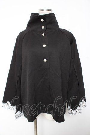 画像: axes femme / ダンボールニットケープ  黒 Y-26-01-07-094-AX-TO-SZ-ZI