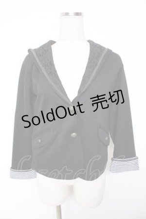 画像: axes femme / ショートパーカージャケット  黒 Y-26-01-07-096-AX-TO-SZ-ZI