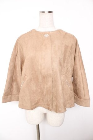 画像: axes femme / スエード風ドルマンブルゾン M キャメル Y-26-01-07-099-AX-JA-SZ-ZY