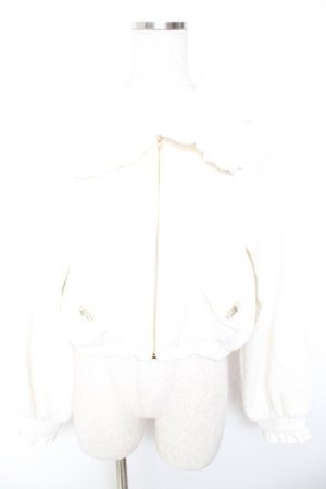 画像: evelyn / ツイードビジューブルゾン  ホワイト Y-26-01-07-103-LO-JA-SZ-ZY