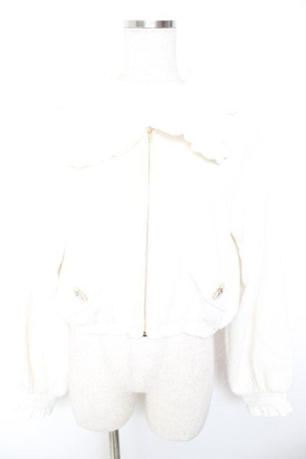 画像1: evelyn / ツイードビジューブルゾン  ホワイト Y-26-01-07-103-LO-JA-SZ-ZY (1)