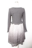 画像2: axes femme / レースドッキングワンピース M グレー Y-26-01-07-119-AX-OP-SZ-ZY (2)